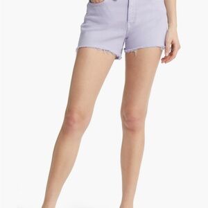 Mavi Jeans Rosie High Waist Cutoff Denim Shorts (purple)